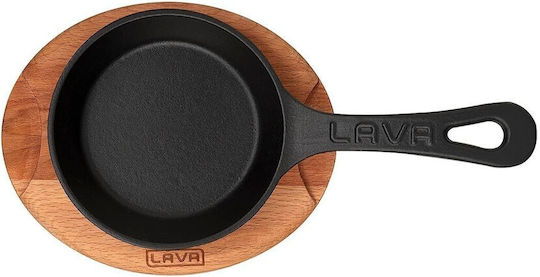Lava Gusseisen Pfanne mit Emaille Innenbeschichtung 12cm