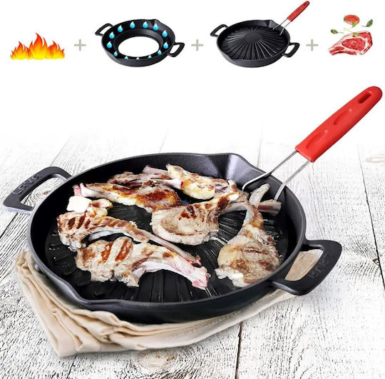 Lava Lava Gusseisen Grill mit Emaille Innenbeschichtung 32cm