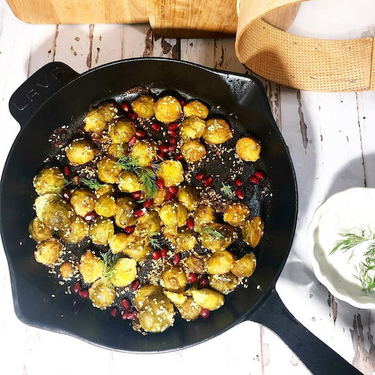 Lava Cast Iron Pan with Enamel Coating 28cm