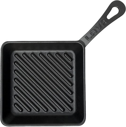 Lava Grill Pan Cast Iron with Enamel Coating 16cm