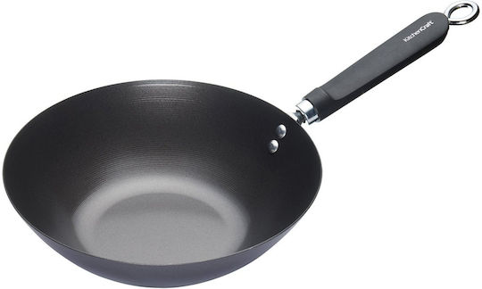 Kitchen Craft Wok made of Carbon Steel with Non-Stick Coating 30cm