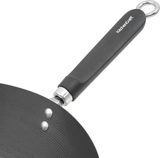 Kitchen Craft Wok made of Carbon Steel with Non-Stick Coating 30cm