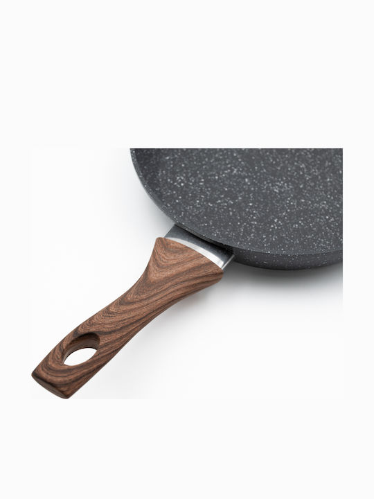 Marble Aluminium Pfanne Nr 26 – Antihaft Soft-touch Griff mit Holzoptik