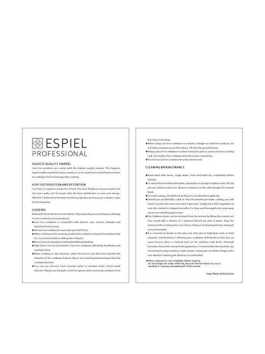 Espiel Espiel Aluminum Pan with Enamel Interior Coating 15cm