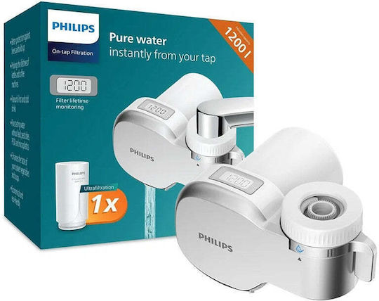 Philips X Guard Ultra Filtru de Apă pentru Robinet Carbon Activat / Membrane din Fibre Goale 0.1 μm
