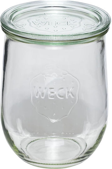 Weck Set of 6 General Use Glass Transparent Jars with Lid 1062ml 6 Pieces