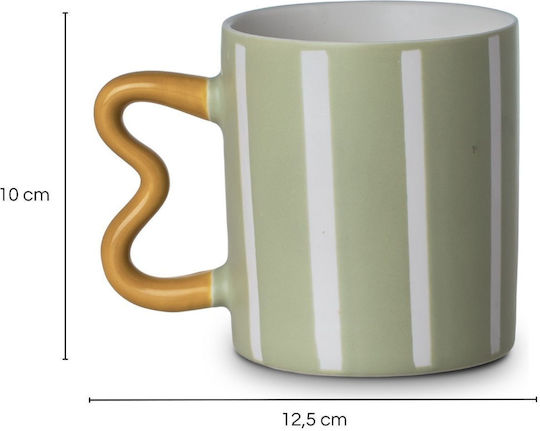 Estia Κούπα Κεραμική Πράσινη 450ml
