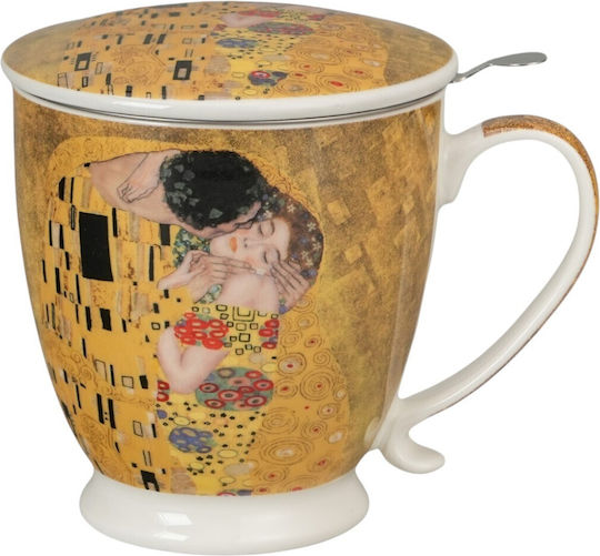 Tasse 480ml Mit Deckel Filter Teetasse Duo Klimt Kiss Classic Tasse 480ml Mit Deckel Filter Teetasse Duo Klimt Kiss Classic