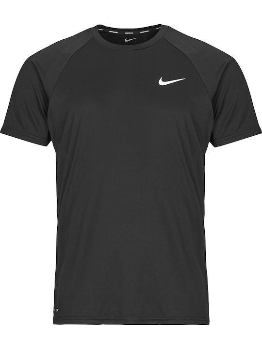 Nike Hydroguard UPF 40+ Unisex Short Sleeve Sun Protection Shirt Black