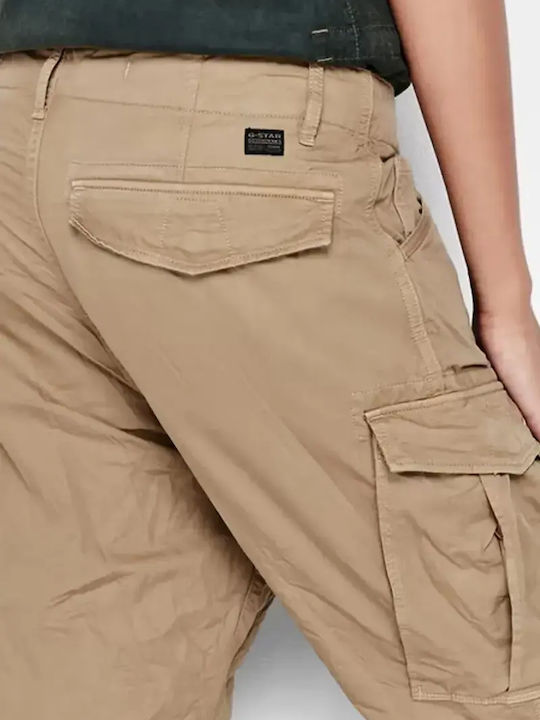 Дамски Текстилен Панталон с Ластик в Slim Кройка Beige