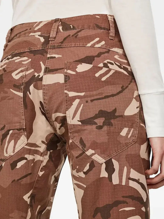 Army Radar Дамски Текстилен Капри Панталон в Boyfriend Кройка Brown