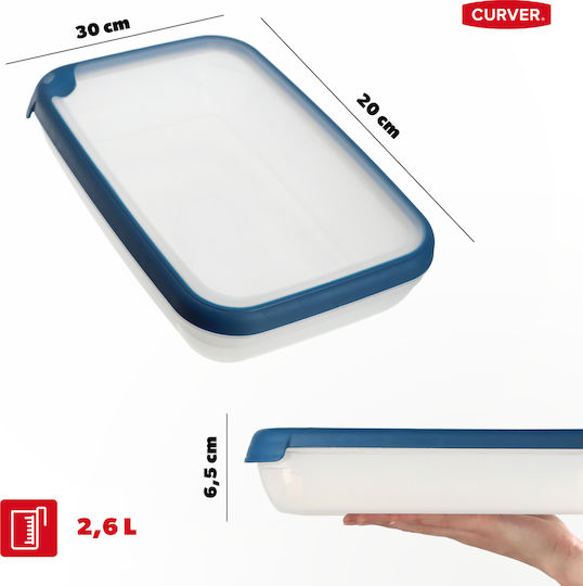 Curver Grand Chef Eco Line Cutie pentru Mâncare Plastic Albastru 2600ml 1buc