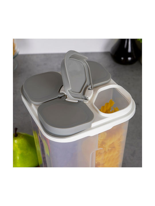 Excellent Houseware Δοχείο Φαγητού Πλαστικό Διάφανο 3lt