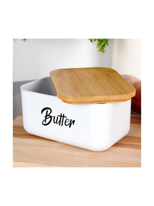 Vilde Lunchbox Bamboo Weiß 15x10cm 1Stück