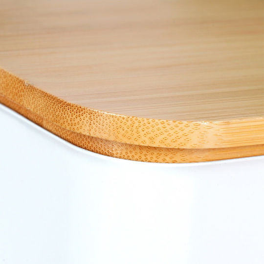 Vilde Bamboo Lunch Box White 15x10cm