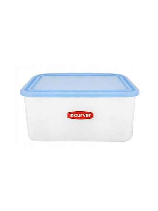 Rectangular Food Container 0.8L Transparent Blue