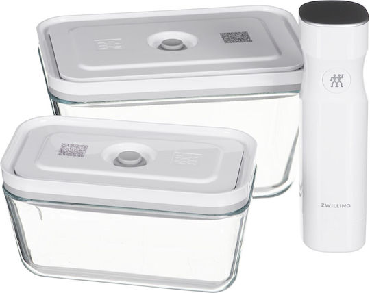 Zwilling J.A. Henckels Fresh & Save Set Glass Lunch Boxes Transparent 28.3cm 2 Pieces
