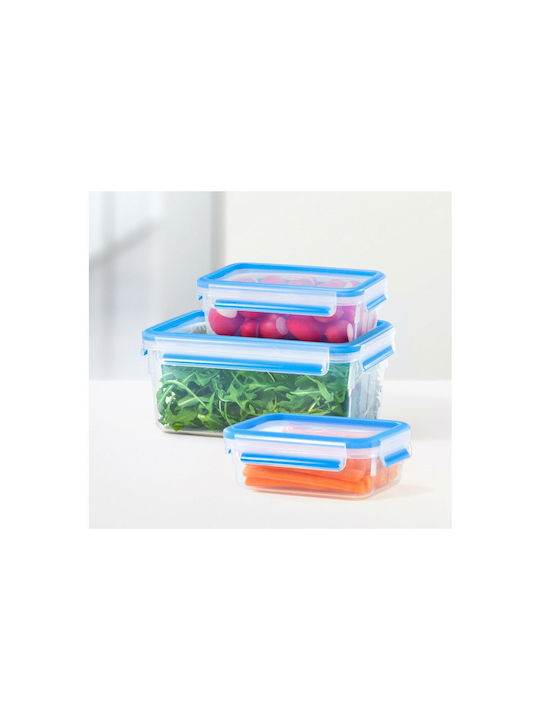 Tefal Microwave Plastic Lunch Box Clip & Close Blue 800ml