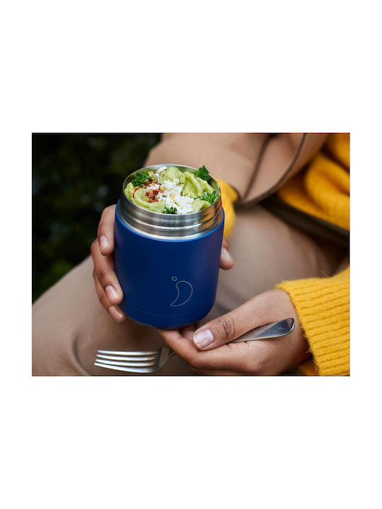 Chilly's Lunchbox Isolierte Lunchbox Inox Matte Blue 500ml 1Stück