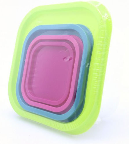Sterk Set Of Transparent Plastic Lunch Boxes 4 Pieces