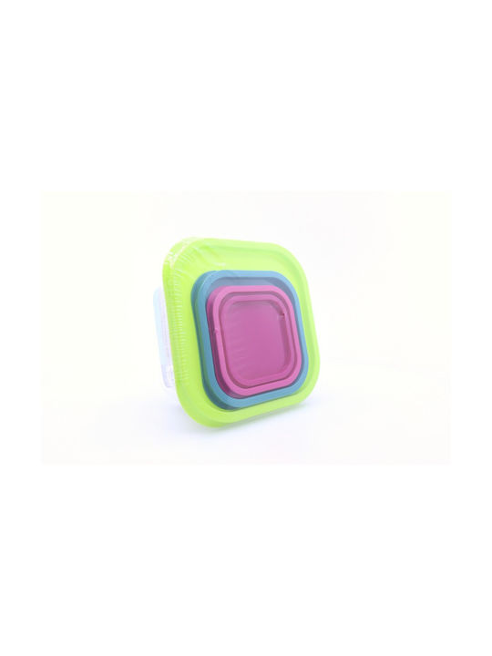 Sterk Lunchbox Kunststoff Transparent 4Stück