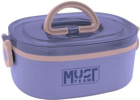 Must Team Δοχείο Φαγητού Inox Ροζ 750ml