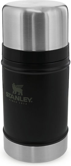 Stanley Legendary Classic Cutie pentru Mâncare Termos Inox Matt Black Pebble 700ml 1buc