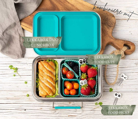 Lekkabox Кутия за Храна от Силикон с Прегради