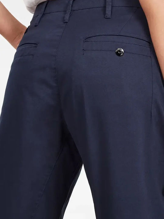 Bronson Дамски Чино Панталон Памучен в Relaxed Кройка Dark Blue