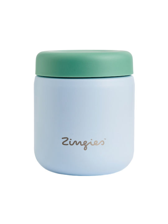 Zingies Gaia Food Container Inox Thermo Light Blue 470ml