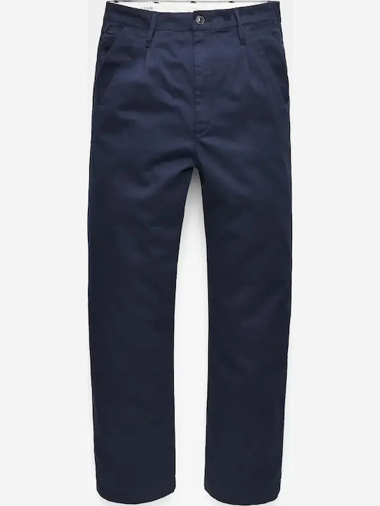 Bronson Дамски Чино Панталон Памучен в Relaxed Кройка Dark Blue