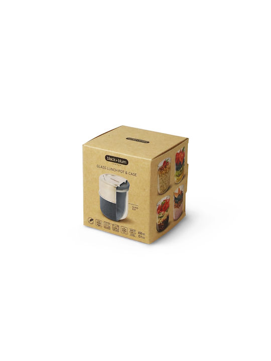 Black+Blum Lunchbox Glas Schwarz 450ml 1Stück