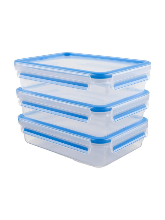 Emsa Cutie pentru Mâncare Plastic Transparent 22.5cm 3buc
