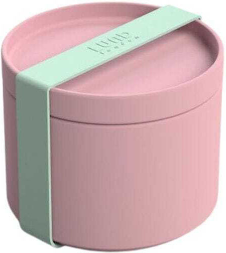 Lund London Δοχείο Φαγητού Μπαμπού Pink με Χωρίσματα 11.5x6.5cm
