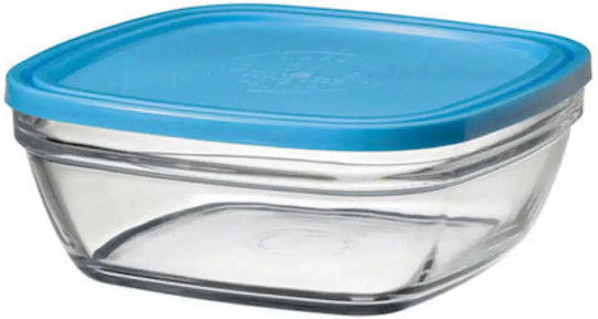 Duralex Glass Lunch Box Blue 17x17cm