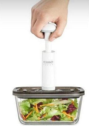 Caso VacuBoxx Комплект Стъклени Кутии За Храна Черни 14.5x9.5см 3 Бройки