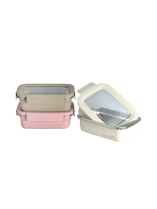 Viosarp Lunch Box Inox Beige 1lt