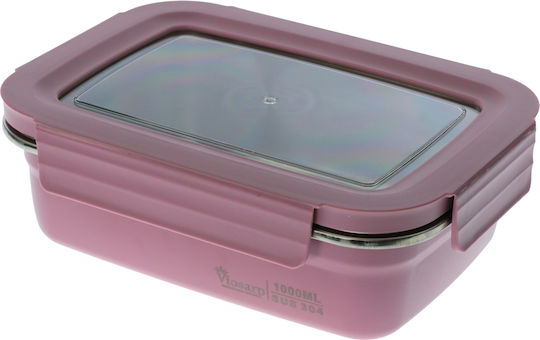 Viosarp Δοχείο Φαγητού Inox Μπεζ με Χωρίσματα 1lt