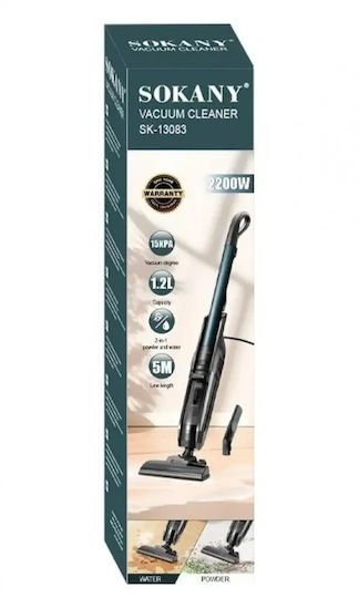 Sokany SK-13083 Επαναφορτιζόμενη Σκούπα 2 σε 1 Stick & Χειρός