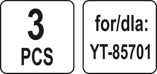 Yato Σακούλες Σκούπας 3τμχ Universal