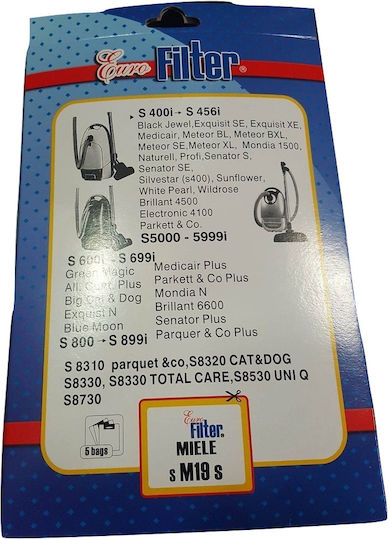 Replacement Vacuum Cleaner Bags Sm 19 S Miele Series S Eurofilter