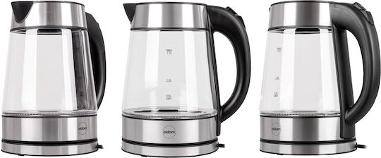 Eldom Ketty Βραστήρας 1.7lt 2200W Γκρι