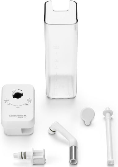 De'longhi Lattecrema Cool Milk System Set Dlsc032 White Coffee Makers Rivelia Includes Milk Jug & Glasses