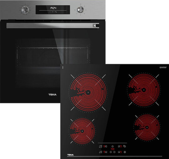 Teka HSB Cuptor Deasupra Blatului 70lt cu Plite Ceramice L60cm.