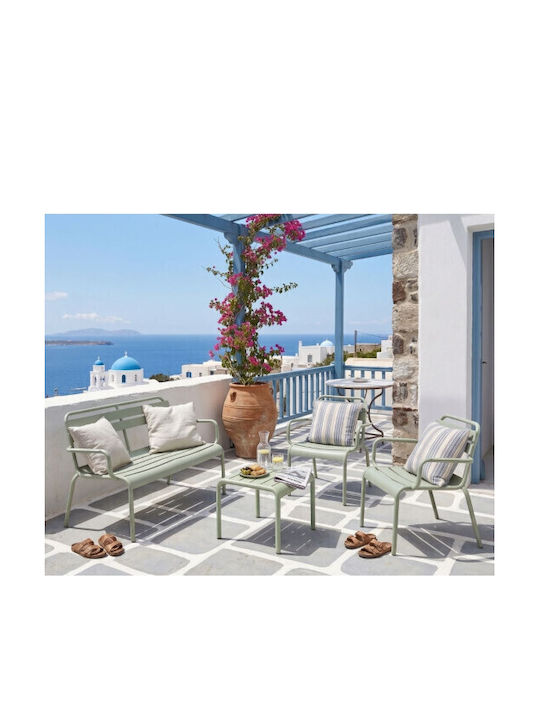 Cool Outdoor Living Room Set 4 Pieces Green