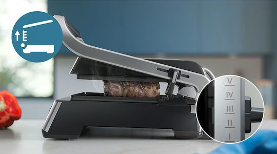 Philips Τοστιέρα Γκριλιέρα με Αποσπώμενες Πλάκες 2200W Inox