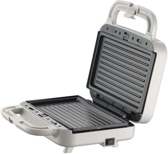 Primo PRSM-40559 Sandwich Maker with Non-Stick Removable Plates for 2 Toasts 850W Beige