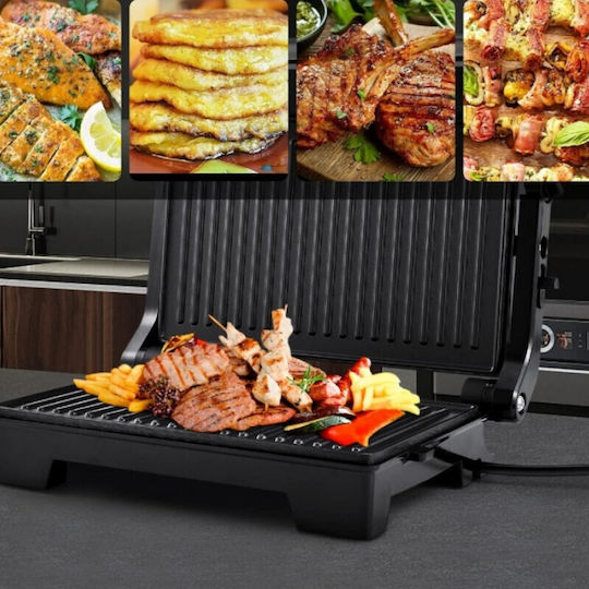 Royalty Line RL-PM1000.869.1 BLK Τοστιέρα Γκριλιέρα 1000W Μαύρη
