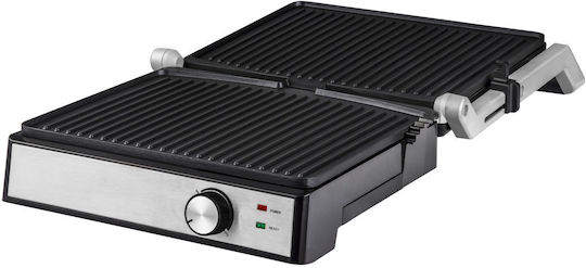 HomeVero Panini Maker Sandwich Maker for 2 Sandwiches 2000W Inox