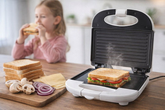Esperanza Τοστιέρα για 2 Τοστ 700W Λευκή